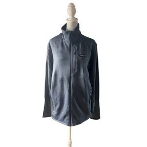 Patagonia Men's Utility Blue R1 Polartec Stretchy Full Zip Jacket Large NWT